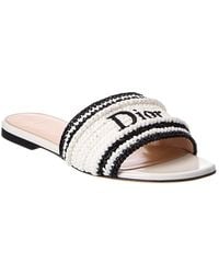 Dior - Woven Raffia Sandal - Lyst