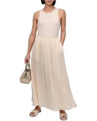 DKNY - Crushed Crease Midi Dress - Lyst