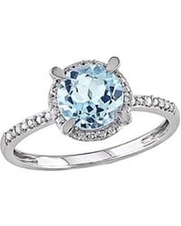 Rina Limor - 10K 1.63 Ct. Tw. Diamond & Sky Topaz Ring - Lyst