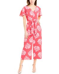 tahari pink jumpsuit