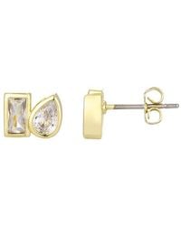 Adornia - 14K Plated Cz Earrings - Lyst