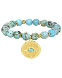 Rachel Reinhardt Jewelry - 18k Filled Cz Evil Eye Bracelet - Lyst