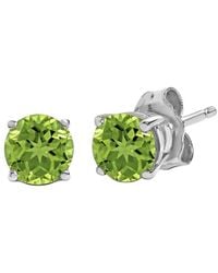 Haus of Brilliance - Colorful Gemstones 14K 1.10 Ct. Tw. Peridot Stud Earrings - Lyst