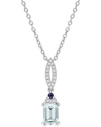 Rina Limor - Silver 1.10 Ct. Tw. Diamond & Gemstone Pendant Necklace - Lyst