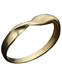 Italian Gold - 14K Twisted Band Ring - Lyst