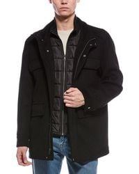 Cole Haan - Multipockets Wool-Blend Field Coat - Lyst