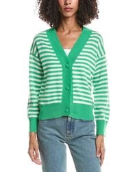 Brodie Cashmere - Beach Stripe Cashmere Cardigan - Lyst