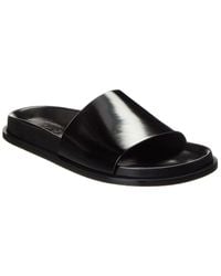 Saint Laurent Nichols Slides in Black | Lyst