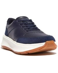 Fitflop - F-Mode Leather & Suede Sneaker - Lyst