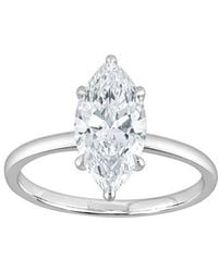 Lab Grown Diamonds - 14K 2.00 Ct. Tw. Lab-Grown Diamond Hidden Halo Engagement Ring - Lyst