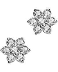 Genevive Jewelry - Silver Stud Earrings - Lyst