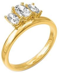 Lab Grown Diamonds - 14K 0.76 Ct. Tw. Lab-Grown Diamond 3-Stone Ring - Lyst