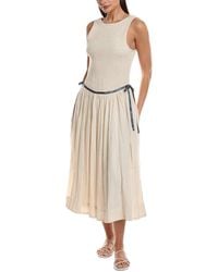 Free People - Nightingale Solid Midi Dress - Lyst