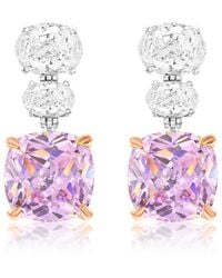 Suzy Levian CZ Jewelry - Suzy Levian Gala Collection Cz Dangle Earrings - Lyst