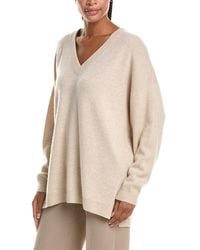 N.Peal Cashmere - Oversized V-Neck 100% Cashmere Sweater - Lyst
