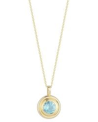 Ember Fine Jewelry - 14K Topaz Pendant Necklace - Lyst