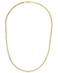 Italian Silver - 14k Over Franco Chain Necklace - Lyst