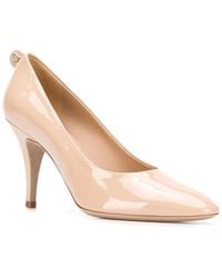 Ferragamo - Gancini Pointed-Toe Leather Pump - Lyst