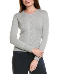Hannah Rose - Classic Button Cashmere-Blend Cardigan - Lyst