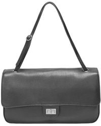 Tiffany & Fred Paris - 33Cm Leather Flap Tote - Lyst