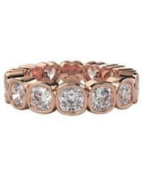 Lab Grown Diamonds - 14K Rose 4.00 Ct. Tw. Lab-Grown Diamond Ring - Lyst