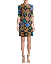 Jacquemus Geometric Sheath Dress - Multicolour