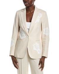 Anne Klein - Linen-Blend Jacket - Lyst