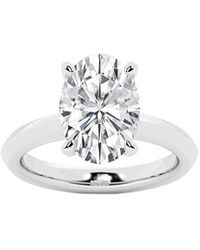 Lab Grown Diamonds - 14K 7.00 Ct. Tw. Lab-Grown Diamond Solitaire Engagement Ring - Lyst
