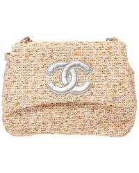 Chanel - Limited Edition & Tweed Cc Logo Single Flap Chain Top Handle Bag (Authentic Pre-Owned) - Lyst