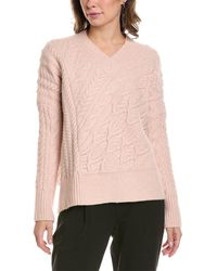 AllSaints - Arvid V-neck Wool & Yak-blend Sweater - Lyst