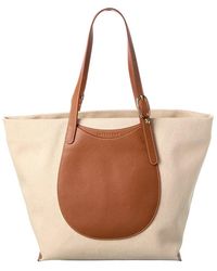 Longchamp - Epure Canvas & Leather Tote - Lyst