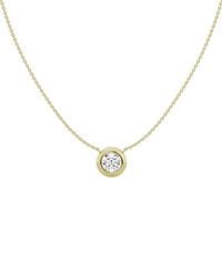 Lab Grown Diamonds - 14K 1.00 Ct. Tw. Lab-Grown Diamond Solitaire Pendant Necklace - Lyst