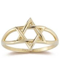 Ember Fine Jewelry - 14K Star Of David Signet Ring - Lyst