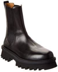 Ferragamo - Leather Boot - Lyst