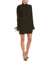 Pinko Ruffle Shift Dress - Black