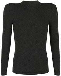 Balenciaga - Slub Knit Top - Lyst