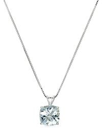 MaxColor - 0.85 Ct. Tw. Aquamarine Pendant Necklace - Lyst