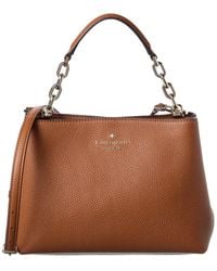 Kate Spade - Aubrey Chain Top Handle Leather Satchel - Lyst