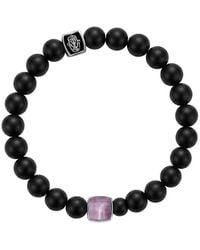Karma and Luck - Birthstone Plated Amethyst Stretch Bracelet - Lyst