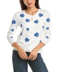 Tahari - Spring Pansy Cardigan - Lyst