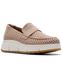 Clarks - Loriini Edge Nubuck Loafer - Lyst