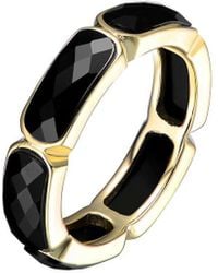 Genevive Jewelry - 14k Over Silver Cz Statement Ring - Lyst