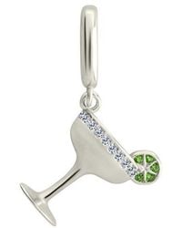 Sterling Forever - Cz Marg Charm - Lyst