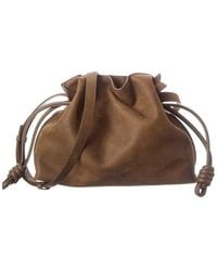 Loewe - Flamenco Medium Leather Bucket Bag - Lyst