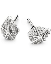 Kendra Scott Kendra Scott Fine Jewellery 14k Diamond Manet Earrings - Metallic