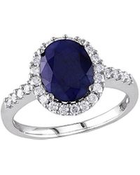 Rina Limor 14k 3.72 Ct. Tw. Diamond & Diffused Sapphire Ring - Blue