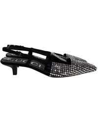 Gucci - Leather Crystal Slingback Pump (Authentic Pre-Loved) - Lyst