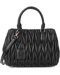 Tiffany & Fred Paris - Quilted Lambskin Leather Satchel - Lyst