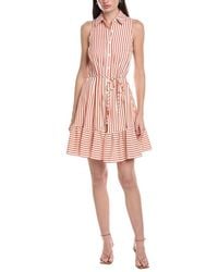 Maison Tara - Seersucker Yarn Dye Stripe Shirtdress - Lyst