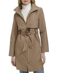 Cole Haan - Zip Up Trench Coat - Lyst